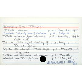 Dunedin City - Television