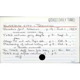DUNEDIN CITY - Television 
