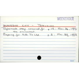 DUNEDIN CITY - Television 