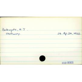 Bathgate, H.J.