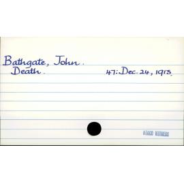Bathgate, John
