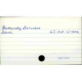Battersby, Barnabas