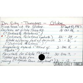 Dunedin City - Theatres - Globe