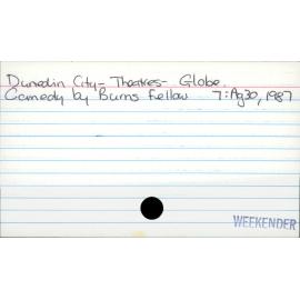 Dunedin City - Theatres - Globe