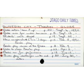 Dunedin City - Theatres - Globe