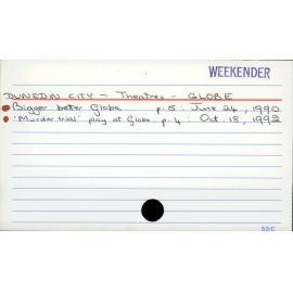 Dunedin City - Theatres - Globe