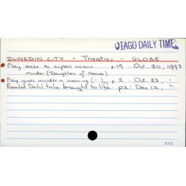 Dunedin City - Theatres - Globe