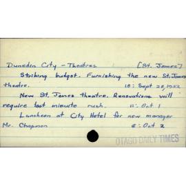 Dunedin City - Theatres [St. James]