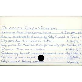 Dunedin City - Tourism