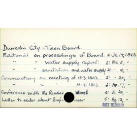 Dunedin City - Town Board