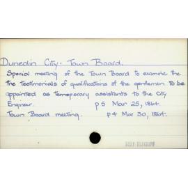 Dunedin City - Town Board 