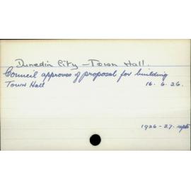 Dunedin City - Town Hall