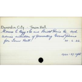 Dunedin City - Town Hall