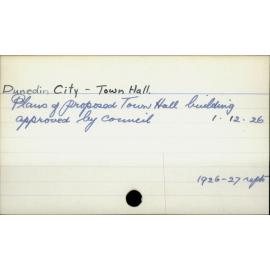 Dunedin City - Town Hall