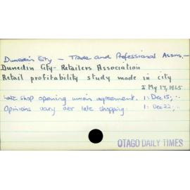 Dunedin City - Retailers Association