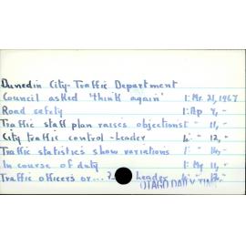 Dunedin City - Traffic Department