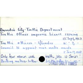 Dunedin City - Traffic Department 