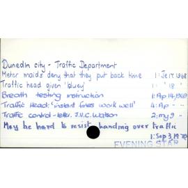 Dunedin City - Traffic Department 