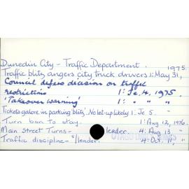 Dunedin City - Traffic Department 