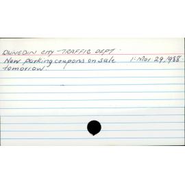 Dunedin City - Traffic Department