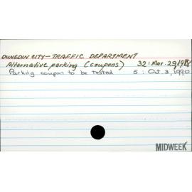 Dunedin City - Traffic Department