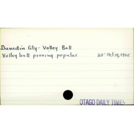 Dunedin City - Volleyball