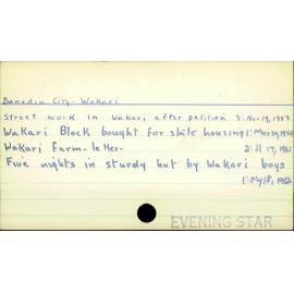 Dunedin City -Wakari
