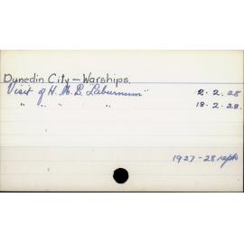 Dunedin City - Warships