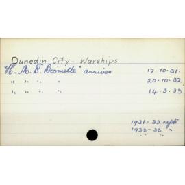 Dunedin City - Warships 