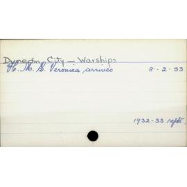 Dunedin City - Warships 