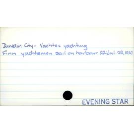 Dunedin City - Yachts & yachting 