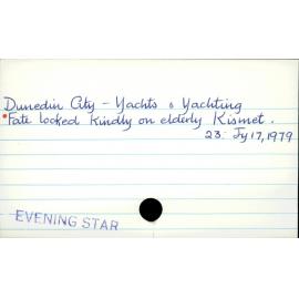 Dunedin City - Yachts and Yachting 