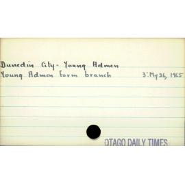 Dunedin City - Young Admen