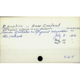 Education - New Zealand