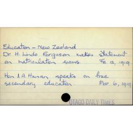 Education - New Zealand