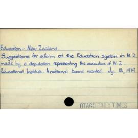 Education - New Zealand