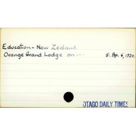 Education - New Zealand