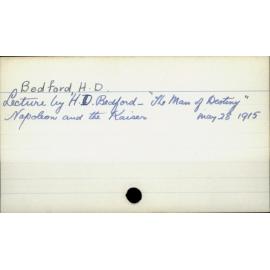 Bedford, H.  D.