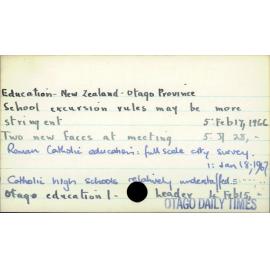 Education - New Zealand - Otago Province