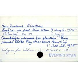 New Zealand-Elections