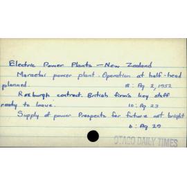 Electric Power Plants - New Zealand