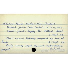 Electric Power Plants - New Zealand