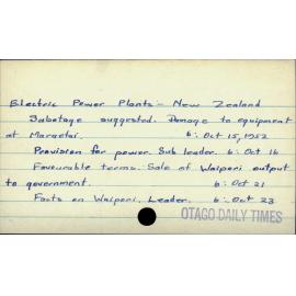 Electric Power Plants - New Zealand