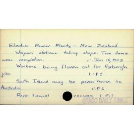 Electric Power Plants - New Zealand