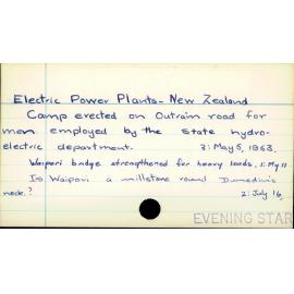Electric Power Plants - New Zealand