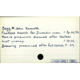 Begg, John Kenneth (-1963)