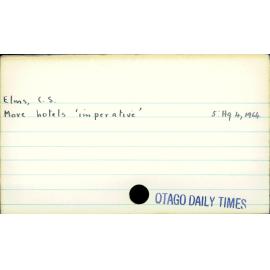 Elms, C. S.