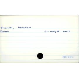 Emanuel, Abraham