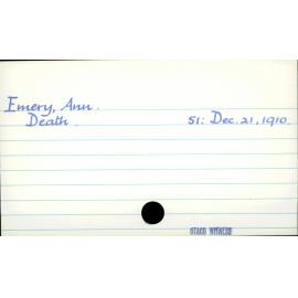 Emery, Ann