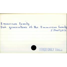 Emmerson Family